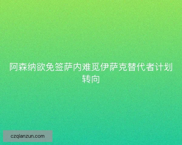 阿森纳欲免签萨内难觅伊萨克替代者计划转向